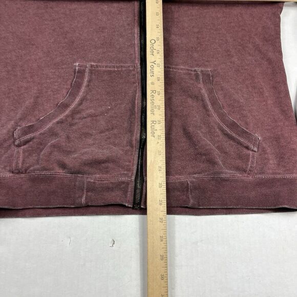 Lost Enterprises Men’s Hoodie Small Maroon Full Zip Surf Skate Casual Streetwear - Picture 6 of 12